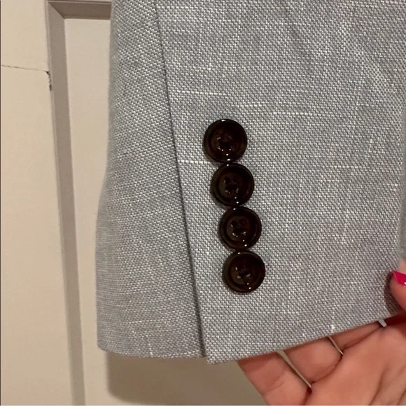J. Crew Light Blue-Gray Linen Blazer - Picture 3 of 5